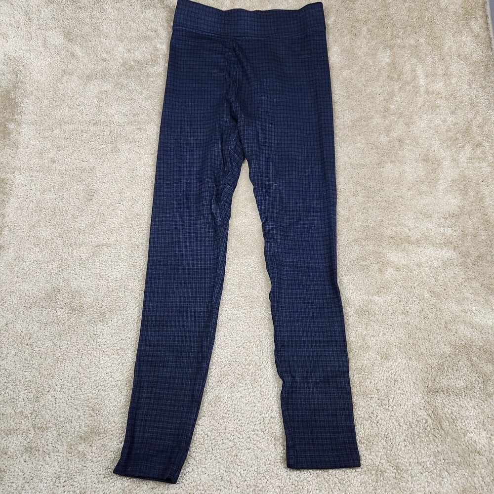 Lou & Grey For Loft Leggings Blue Womens Sz S Stretch Rayon Poly Blend A993